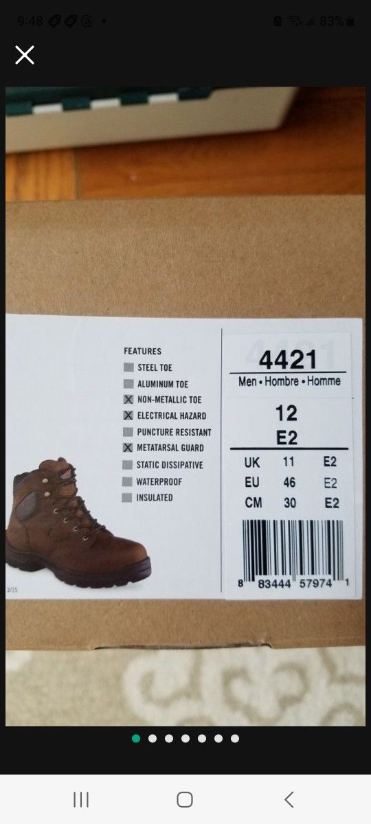 Red Wing Boots size 12 NEW