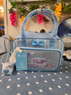 Loungefly Pink My Melody & Kuromi Heart Dome  Crossbody Bag.