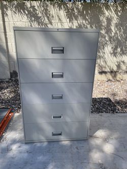 5 drawer locking file cabinet