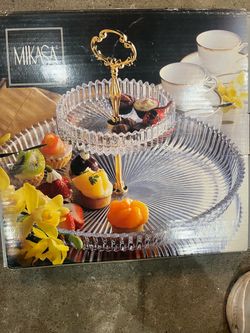 2 tier serving platter