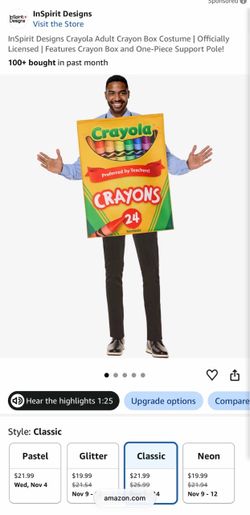 Crayola Crayon Box Costume
