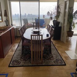 Solid Rosewood DR Table/8-chars/2-leaves