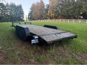 Flatbed trailer, car hauler,