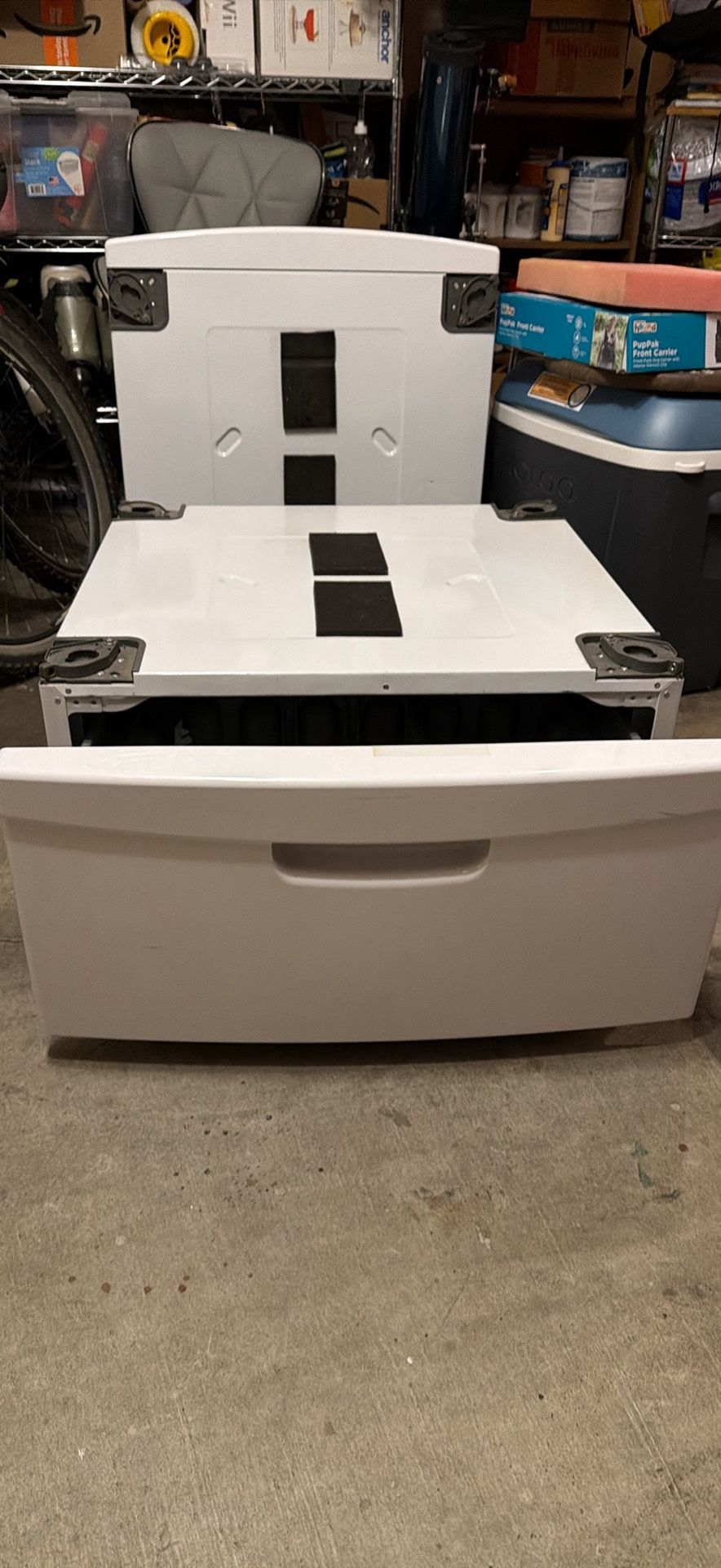 Kenmore washer and dryer Pedestal with Storage Drawers