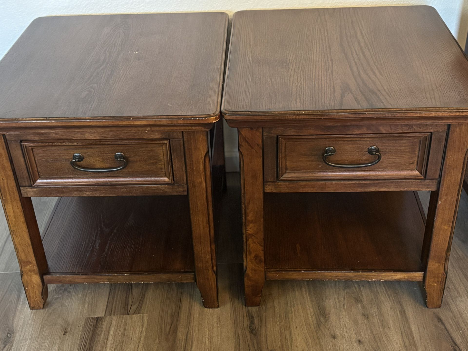 Lift Top Coffee Table, Entry Table & Two End Tables Faux, Floor Lamps, Table Lamp And Desk Lamp
