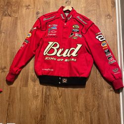 Dale Earnhardt Budweiser Race Jacket Size M