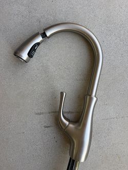 Brushed Nickel Pull-Down Kitchen Faucet