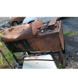 Vintage Hot Tar Roofing Kettle 
