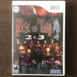 Wii House of the dead 2&3 return case manual only
