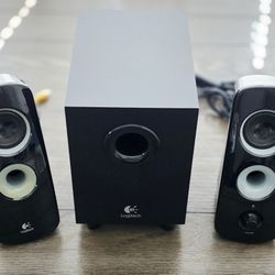 LOGITECH Z323 2.1 Speaker System with Subwoofer 360 Sound for PC - Tested & Works