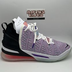 Nike LeBron 18 Graffiti Blue Multi- Color Sz. 9.5