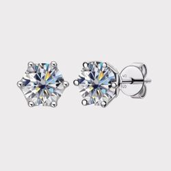 VVS MOISSANITE EARRINGS 1 CT NOT THAT CHEAP STUFF