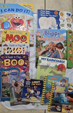 Approximately 20 kids books for $7