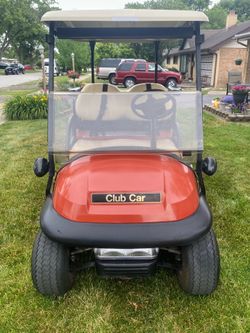 Club Car Precedent Golf Cart Bluetooth  Ready, 4 Pass 4 Seat Belts, Bi-fold Windshield, Headlights & Taillights, Rear View Mirror