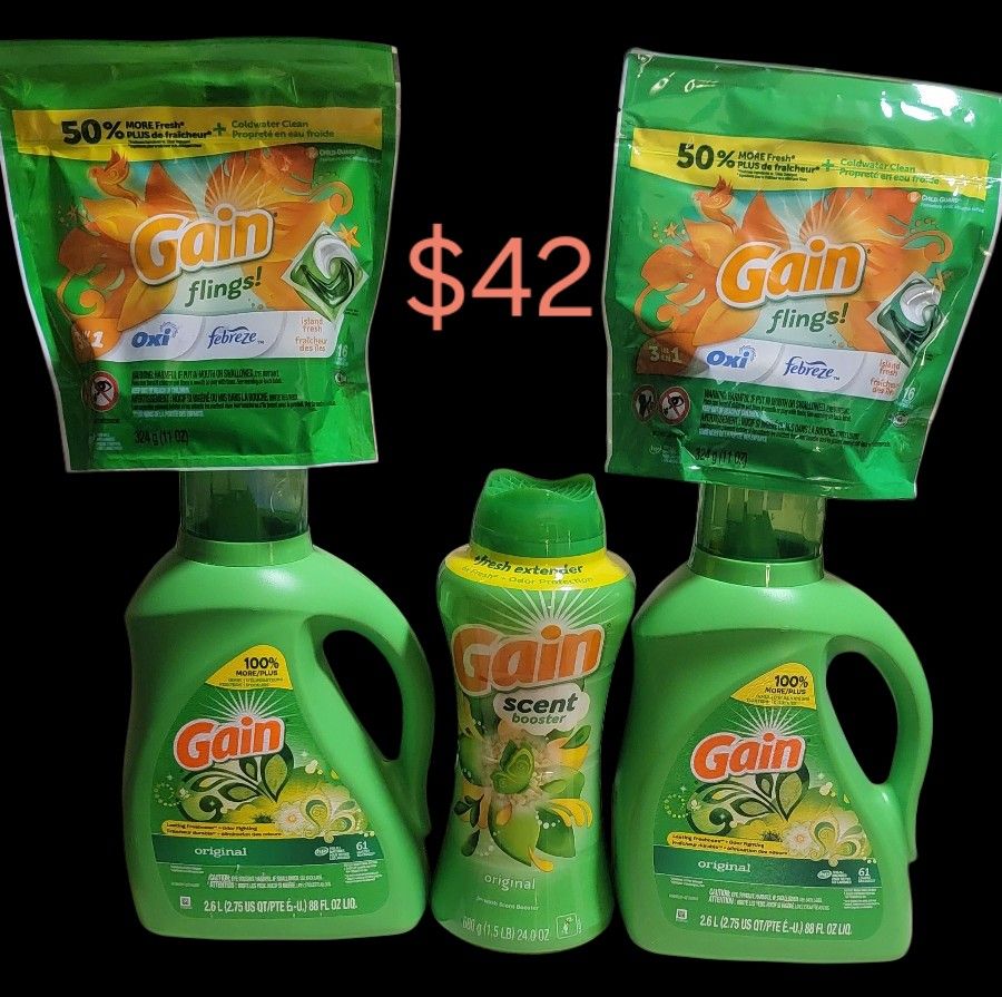GAIN DETERGENT BUNDLE $42