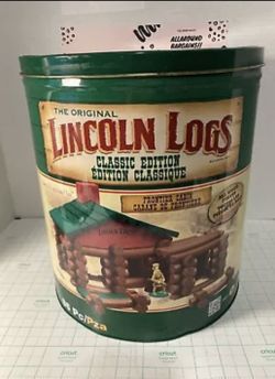 Original Lincoln Logs classic edition 86 piece Frontier Cabin AND Shady Pines !
