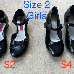Girls Black Shoes