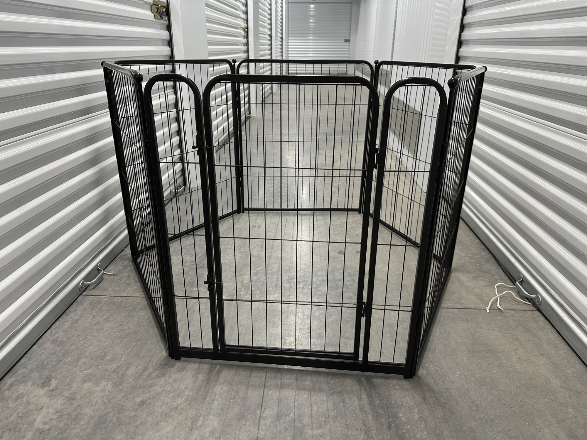FXW Adjustable HomePlus Indoor Dog PlayPen 6 Panels 32" High Metal Door Collapsible