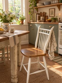Single wood chair