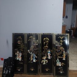 VINTAGE SET ASIAN MERCARI DE 8 PIEZAS 