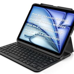 New iPad Air M3, 4th, 5th Bluetooth keyboard case