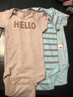 (3) 6-9m Onesies