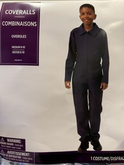 New Coveralls Halloween Costume Child Size 10/12