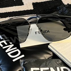 Fendi O’Lock metal sunglasses unisex
