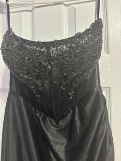 Black Beaded Formal Gown