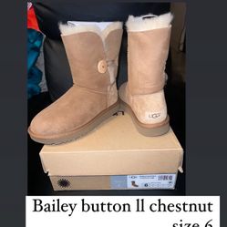 Uggs Bailey Button Chestnut 