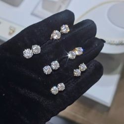 14KT Lab Diamond Earrings VVS D IGI Certified 💎💎