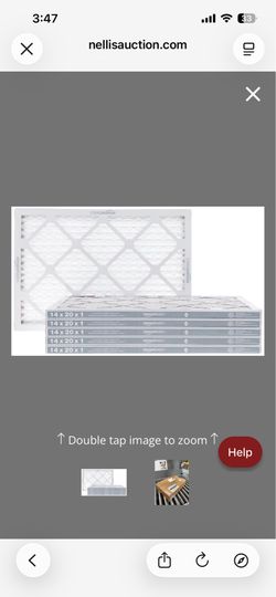 Amazon Basics 14x20x1 Air Filter, MERV 8 AC Furnace Filters, Allergy Control, Electrostatic, Removes Dust Pollen And Lint, 6-Pack (Actual Size: 13.75"