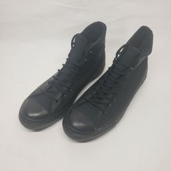 Converse Black Leather Hi Tops Gore Tex