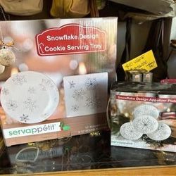Servappetit - Snowflake Serving Plates