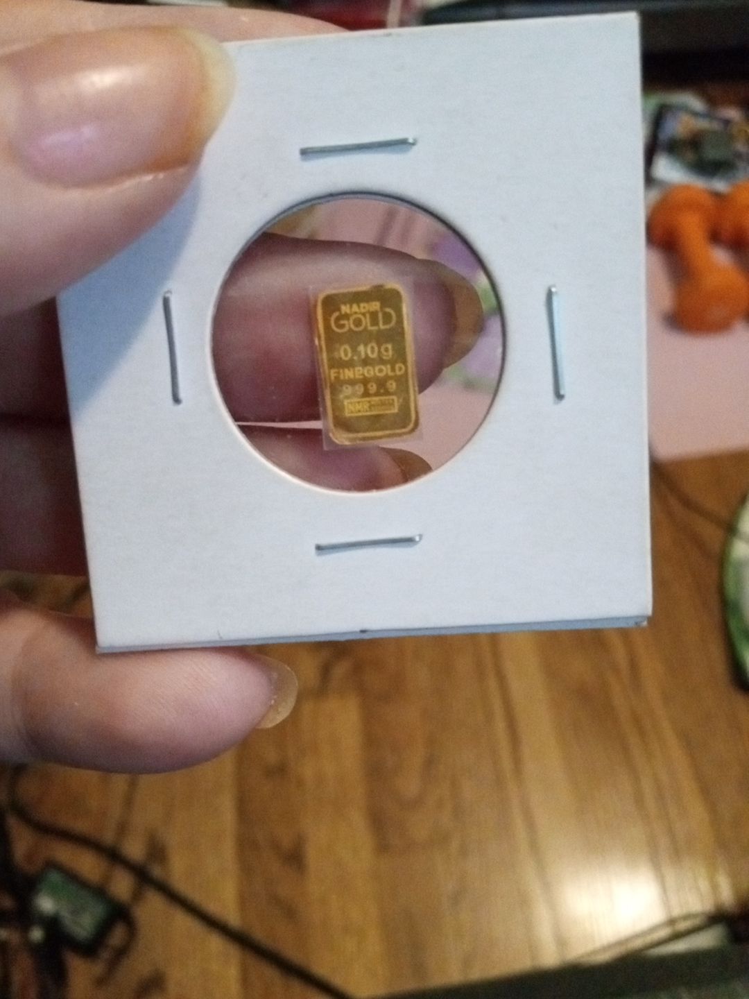 .10 Gram gold bar .999