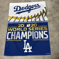 Dodgers 2020 World Series Champions Flag