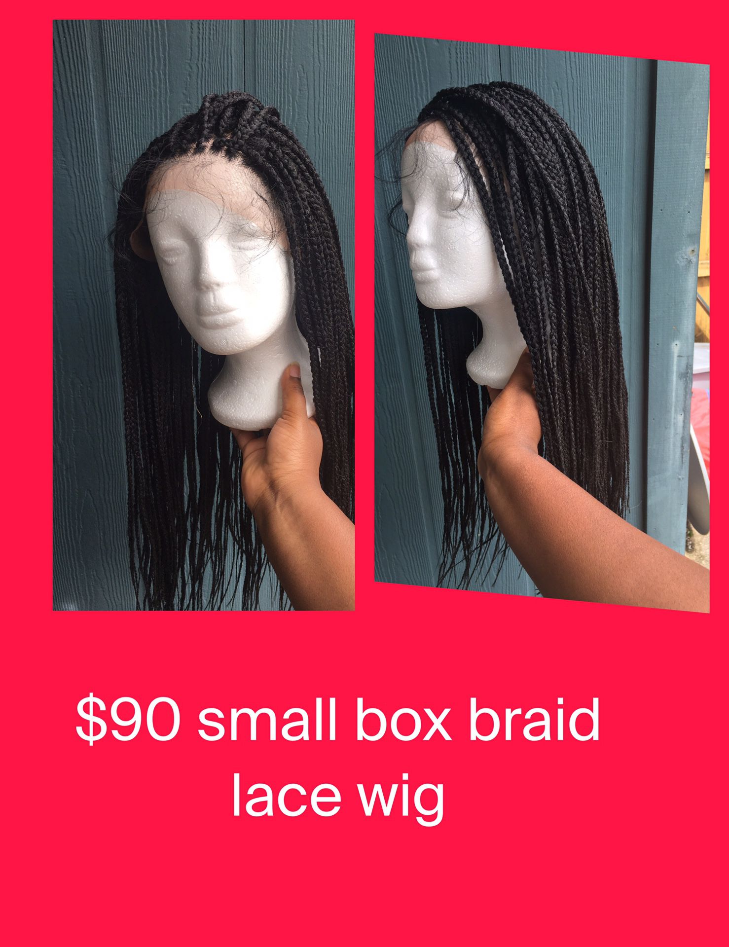 Box braid lace wig