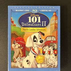 Disney's 101 Dalmatians II Patch's London Adventure (Blu-ray, 2015) W/Slipcover