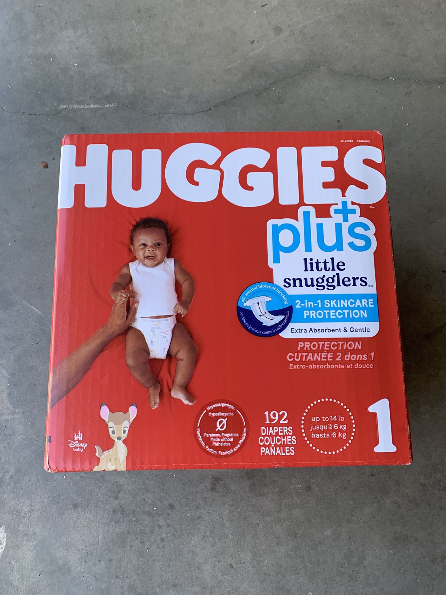 Huggies plus little snuggles 192 count