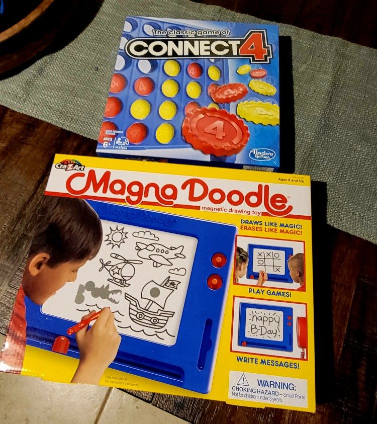 MAGNA DOODLE & CONNECT 4 GAMES