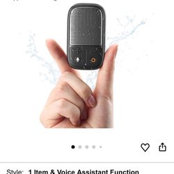 SUPERONE 2026 Upgrade Wearable Bluetooth Speaker with Voice Assistant & Mic, IPX7 Waterproof Clip-on Portable Speaker, TWS Pairing, Up to 30H of Play,