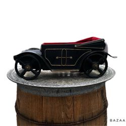 Vintage Car Liquor Decanter Caddy Music Box Plays "How Dry I Am" Works!