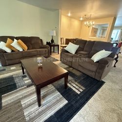 Brown Reclining Couch 3-Pc Set — Sofa • Loveseat • Chair