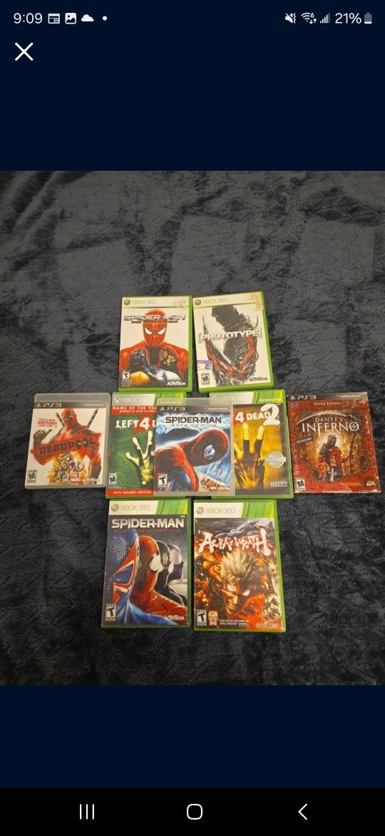 Game Bundle:PSP,PS2,PS3,XBOX 360