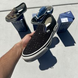 Black Pearlized Slip On Vans Brand New