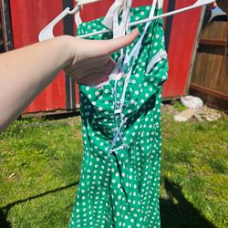 1950s poka dot dress