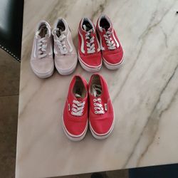 Vans For Little Girl Size 12.5 And 13 