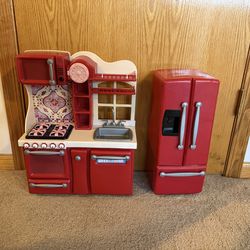 Our Generation Red Kitchen Set
