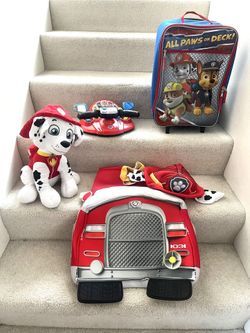 Lot Of Paw Patrol Toys And Halloween Costume Toddler Size (2T-5T)  $40 For All 