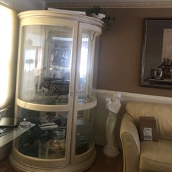 Round Glass Curio